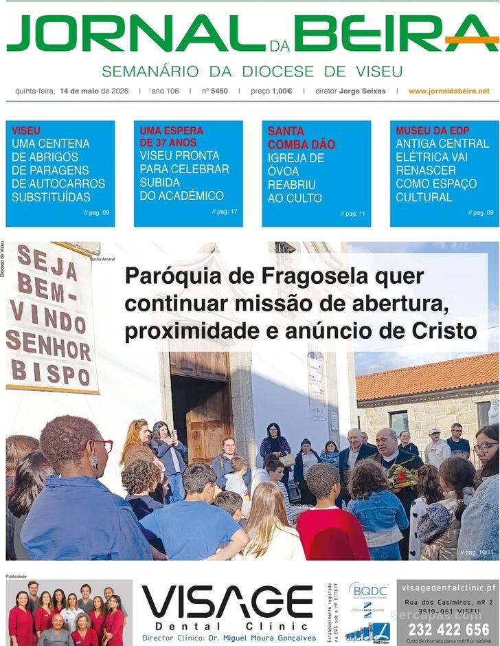 Capa Jornal da Beira - 2026-05-14