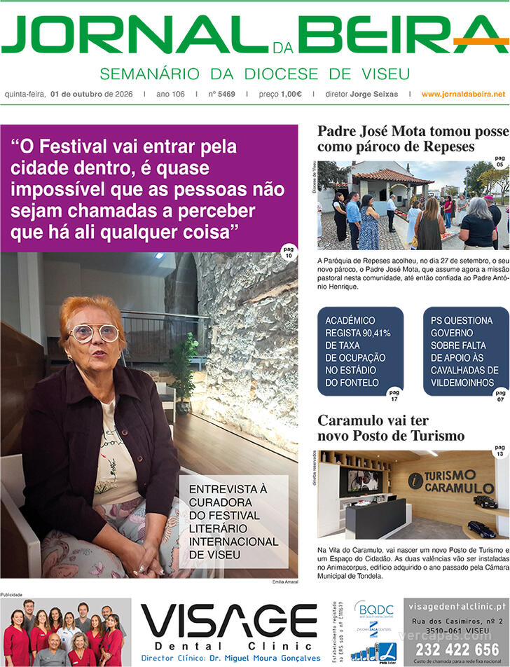 Capa Jornal da Beira - 2026-09-30