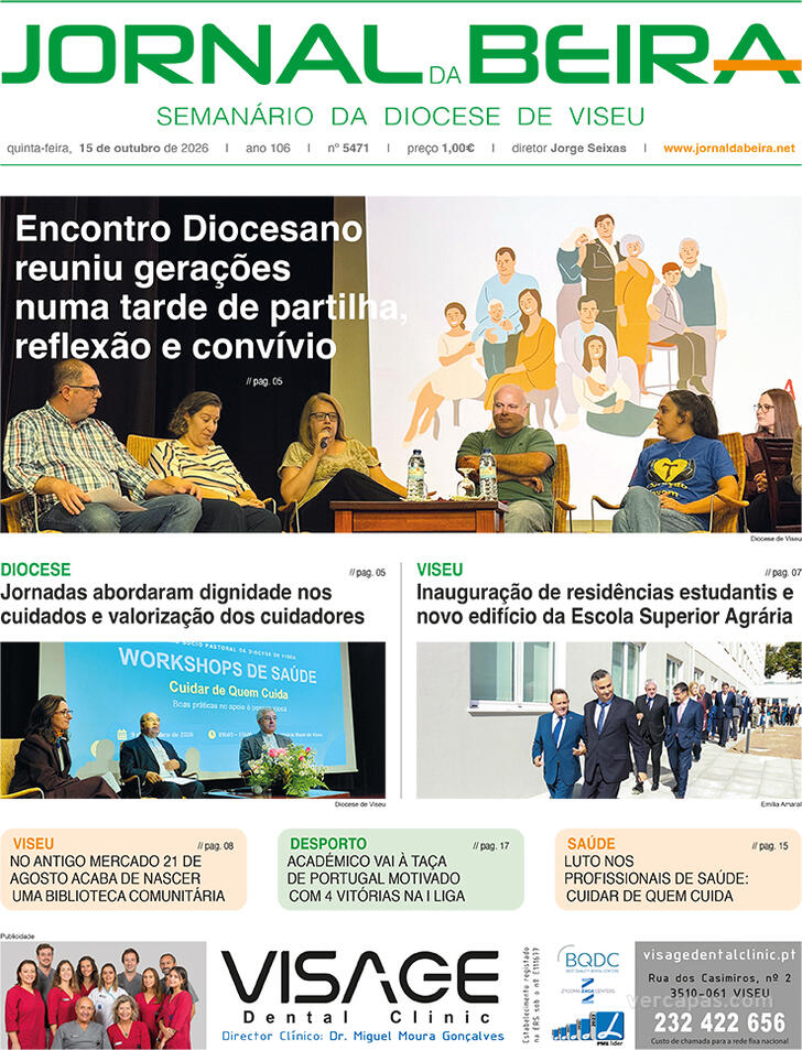 Capa Jornal da Beira - 2026-10-15