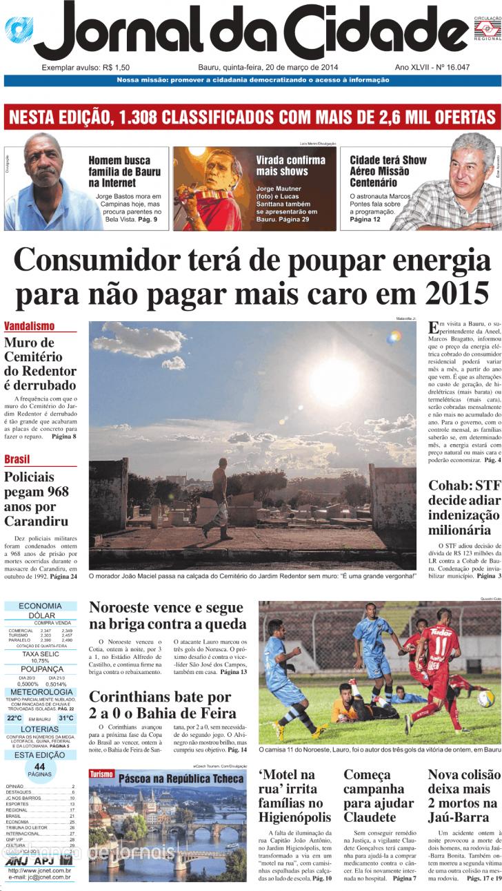 Jornal da Cidade - Bauru