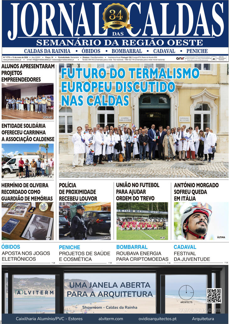 Capa Jornal das Caldas - 2026-05-14