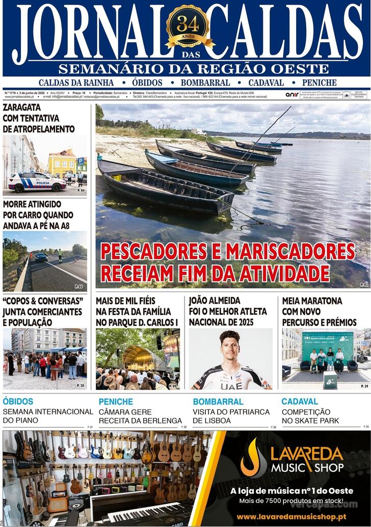 Capa Jornal das Caldas - 2026-06-04