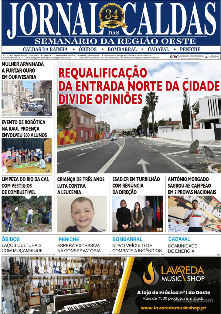 Capa Jornal das Caldas - 2026-07-02