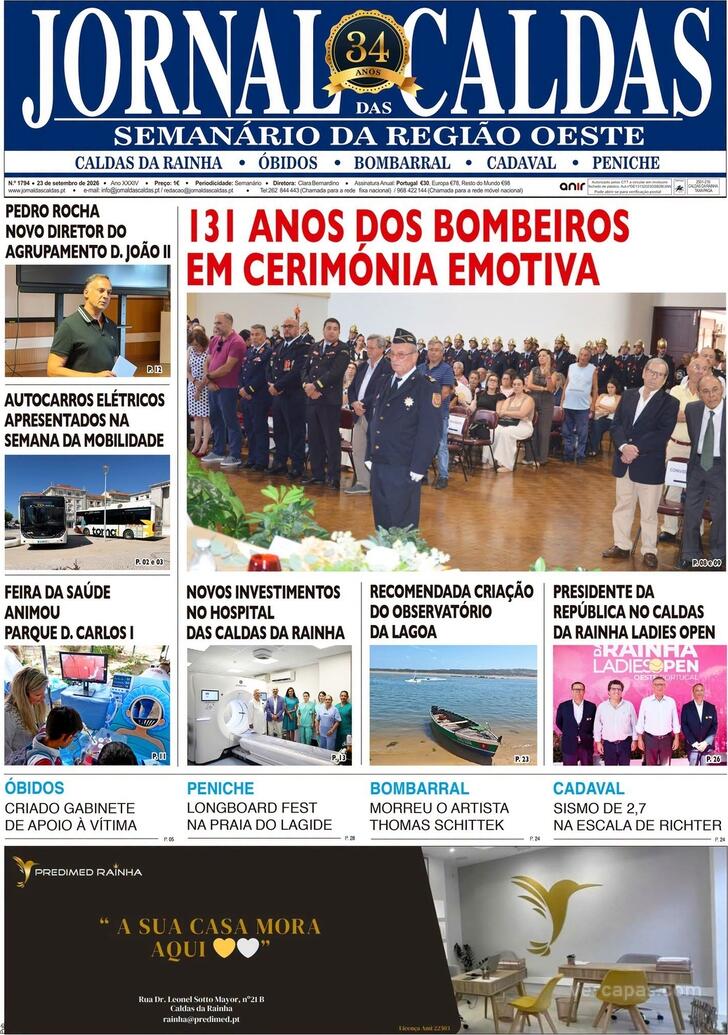Capa Jornal das Caldas - 2026-09-24