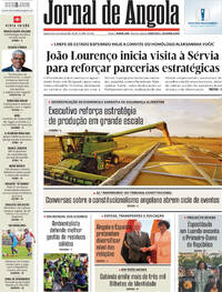Capa Jornal de Angola de 2026-06-08
