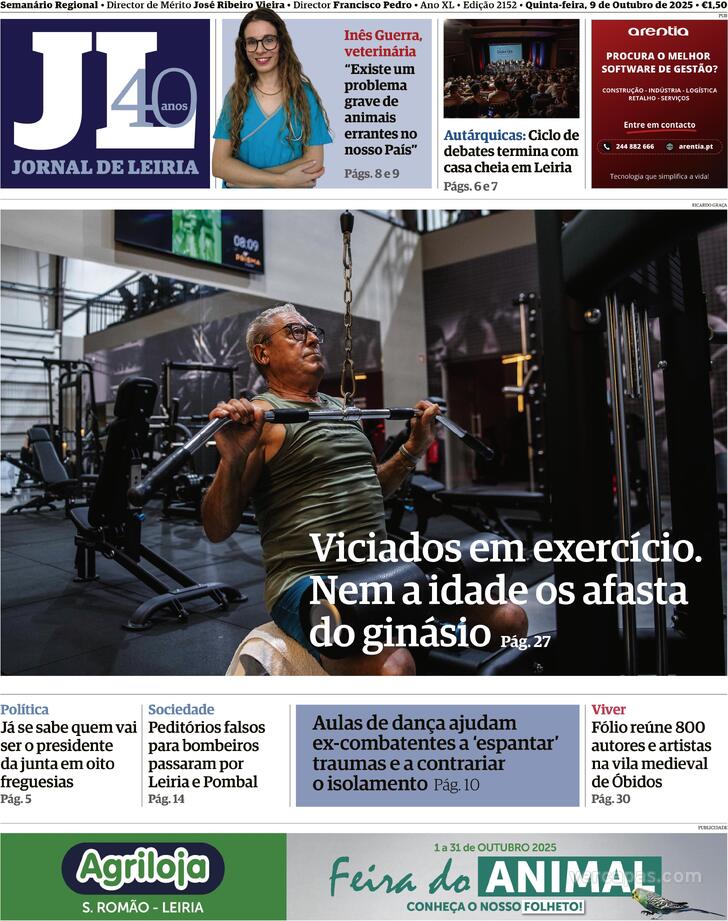 Capa Jornal de Leiria - 2025-10-09