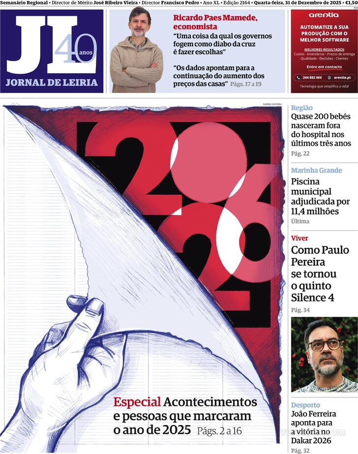 Capa Jornal de Leiria - 2026-01-01