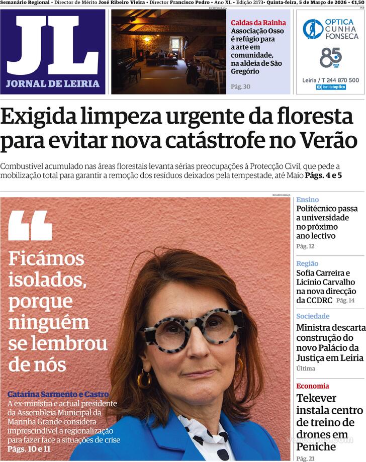 Capa Jornal de Leiria - 2026-03-05