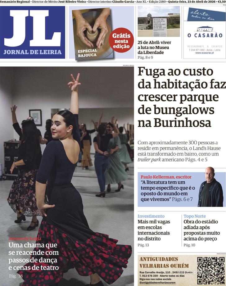 Capa Jornal de Leiria - 2026-04-23