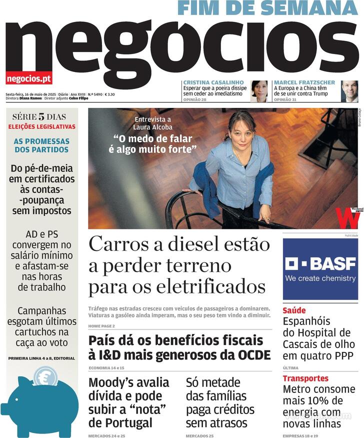Capa Jornal de Negcios - 2025-05-16