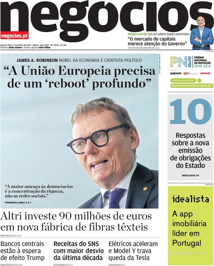 Capa Jornal de Negcios - 2025-07-02