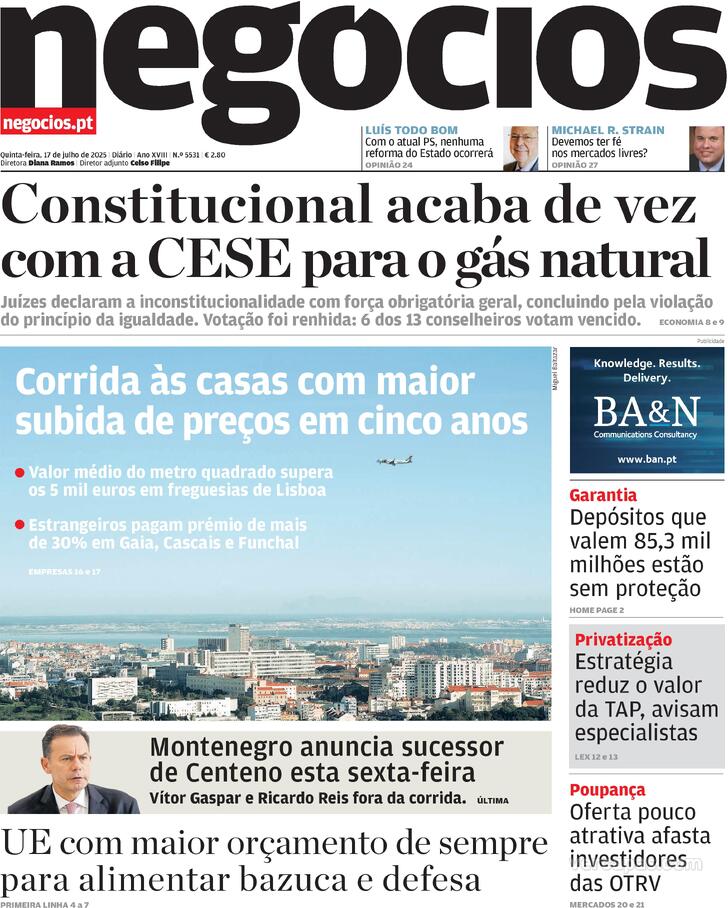 Capa Jornal de Negcios - 2025-07-17