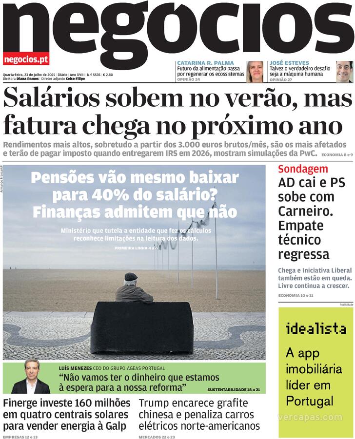 Capa Jornal de Negcios - 2025-07-23