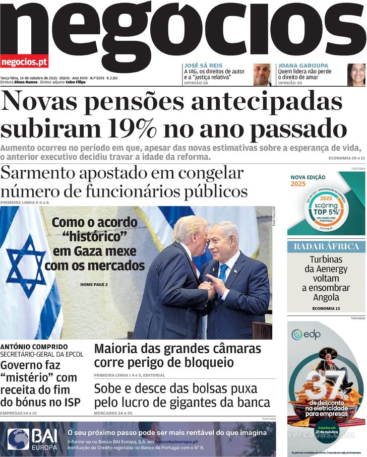 Capa Jornal de Negcios - 2025-10-14