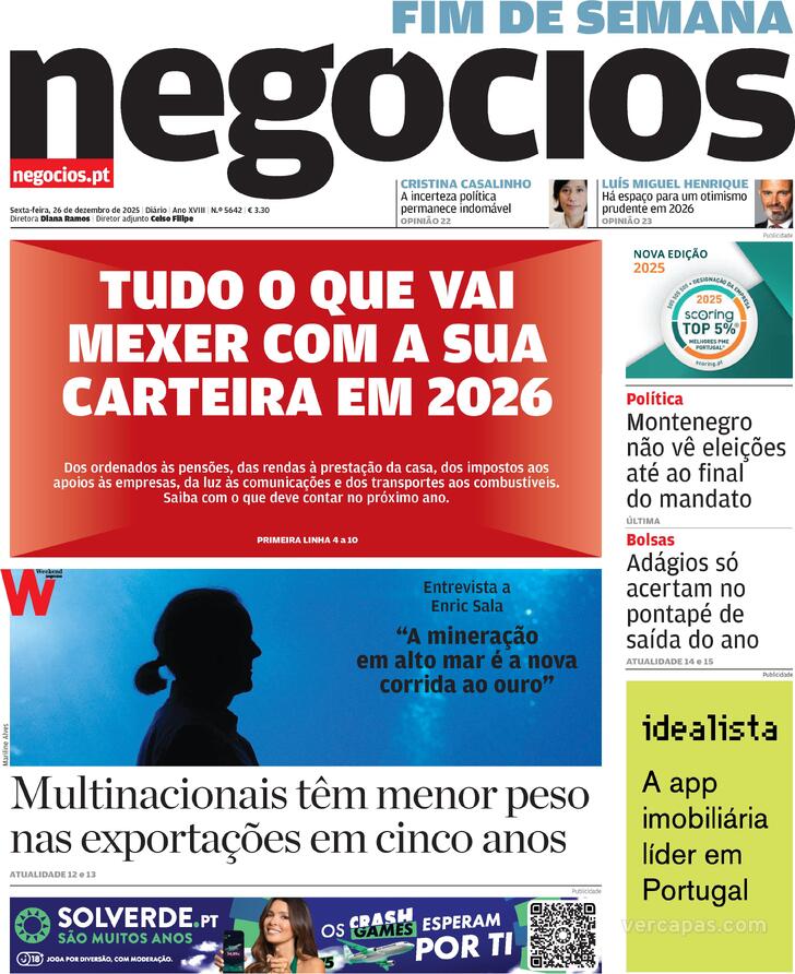 Capa Jornal de Neg�cios - 2025-12-26