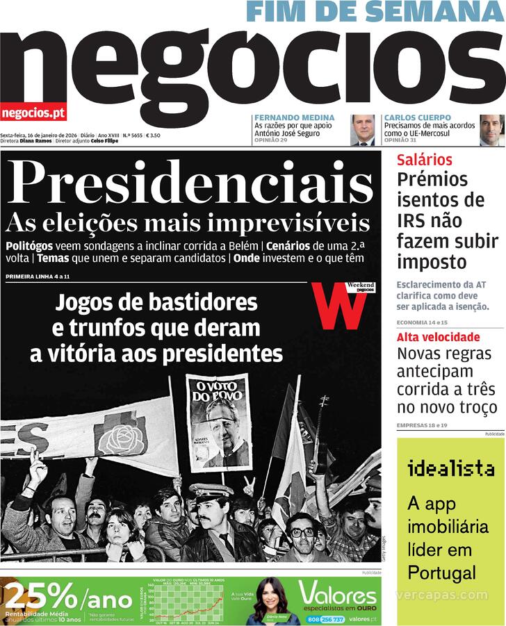 Capa Jornal de Neg�cios - 2026-01-16
