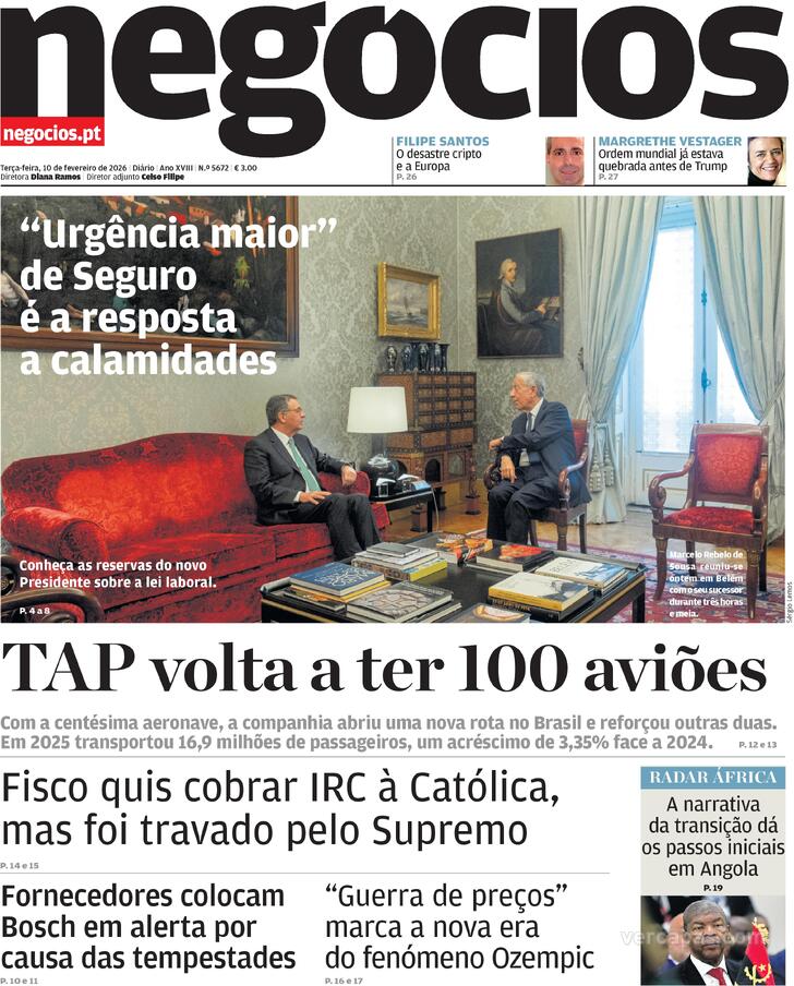 Capa Jornal de Neg�cios - 2026-02-10