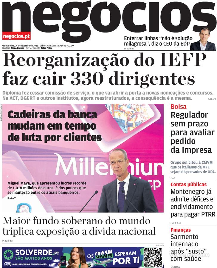 Capa Jornal de Neg�cios - 2026-02-26