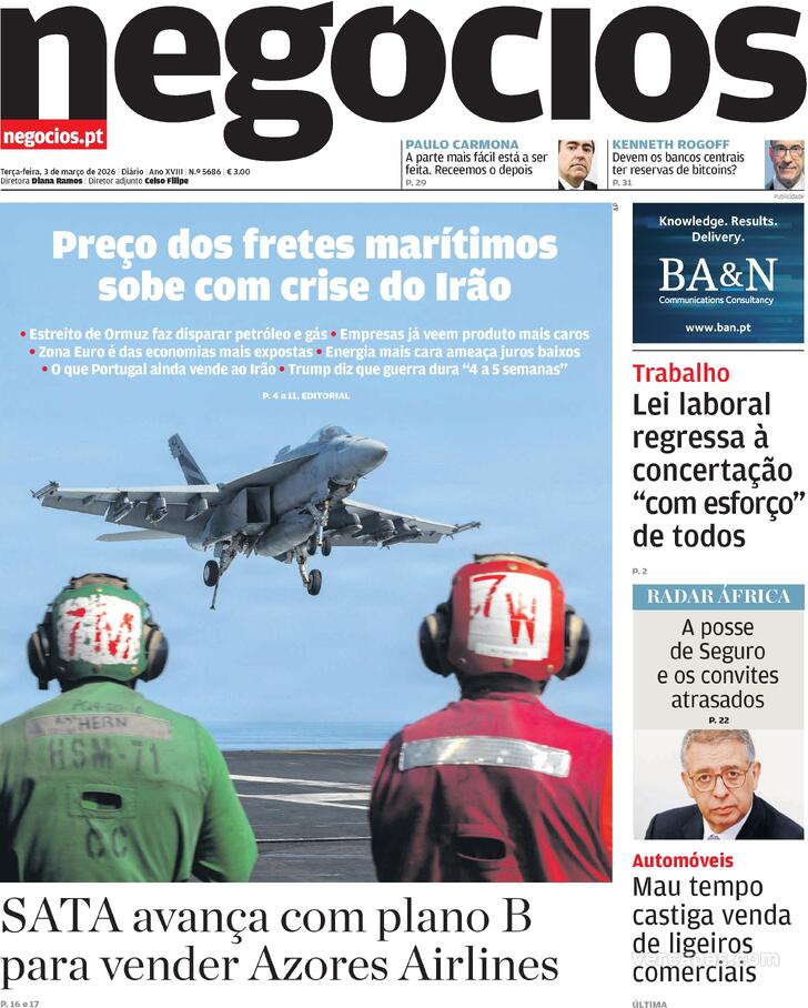 Capa Jornal de Neg�cios - 2026-03-03