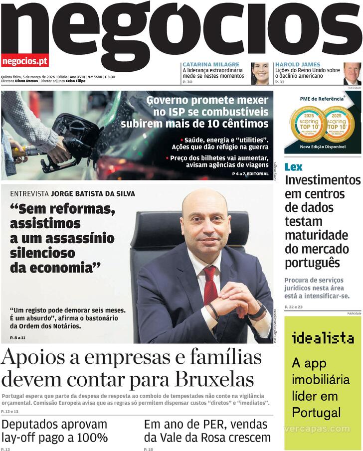Capa Jornal de Neg�cios - 2026-03-05