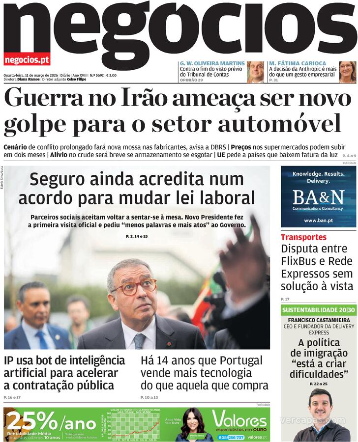 Capa Jornal de Neg�cios - 2026-03-11