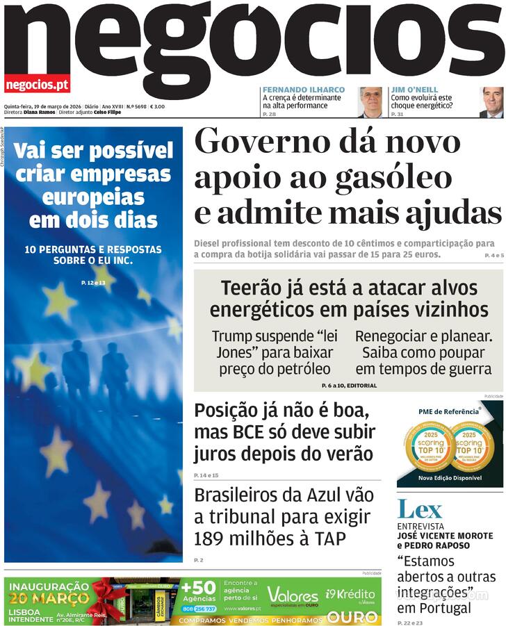 Capa Jornal de Neg�cios - 2026-03-19