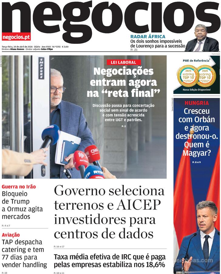 Capa Jornal de Neg�cios - 2026-04-14