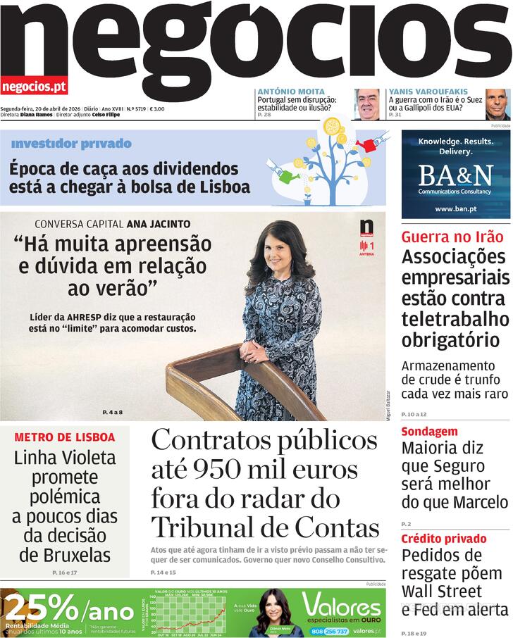 Capa Jornal de Neg�cios - 2026-04-20