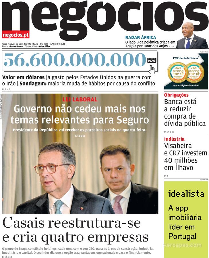 Capa Jornal de Neg�cios - 2026-04-21