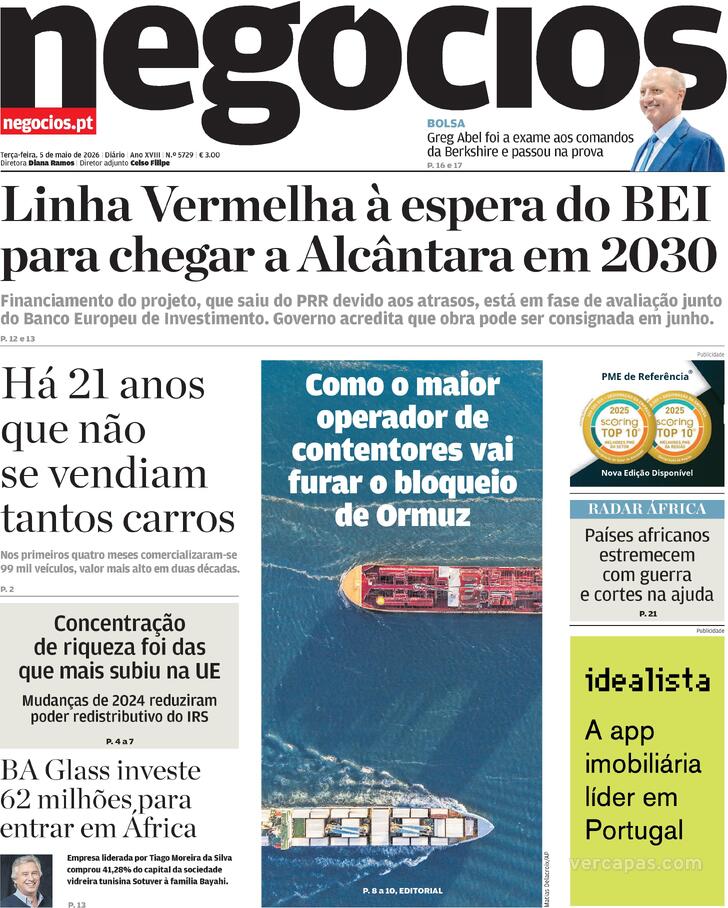 Capa Jornal de Neg�cios - 2026-05-05