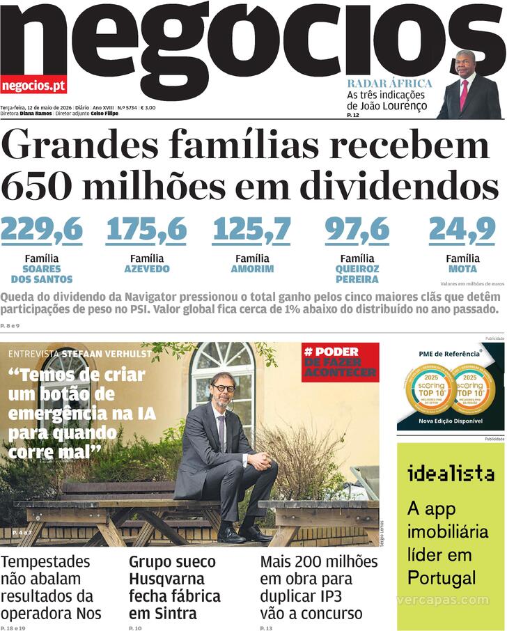 Capa Jornal de Neg�cios - 2026-05-12