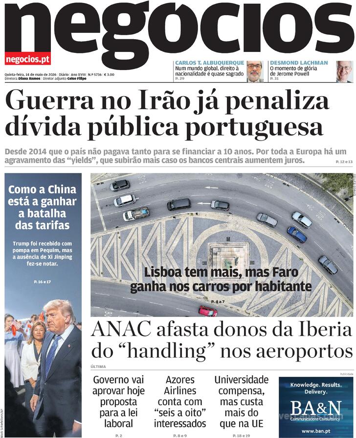 Capa Jornal de Neg�cios - 2026-05-14
