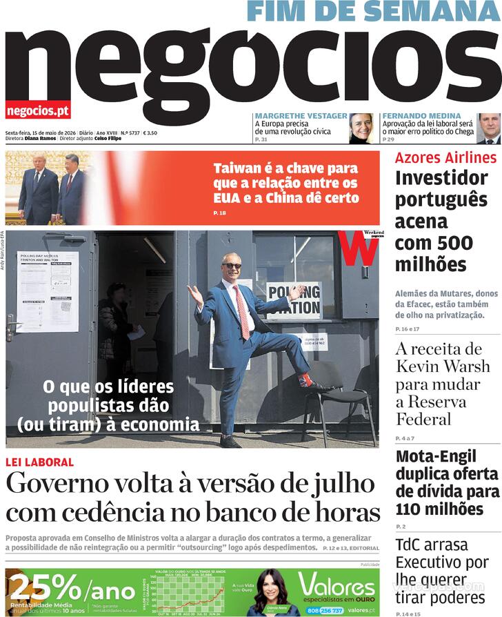 Capa Jornal de Neg�cios - 2026-05-15