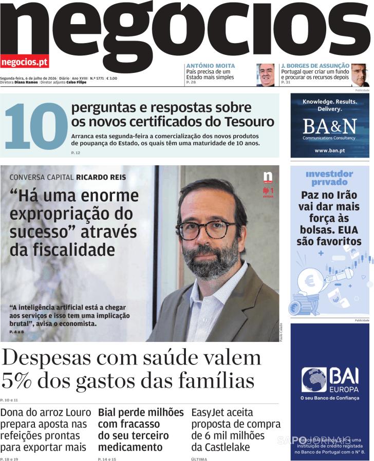 Capa Jornal de Neg�cios - 2026-07-06