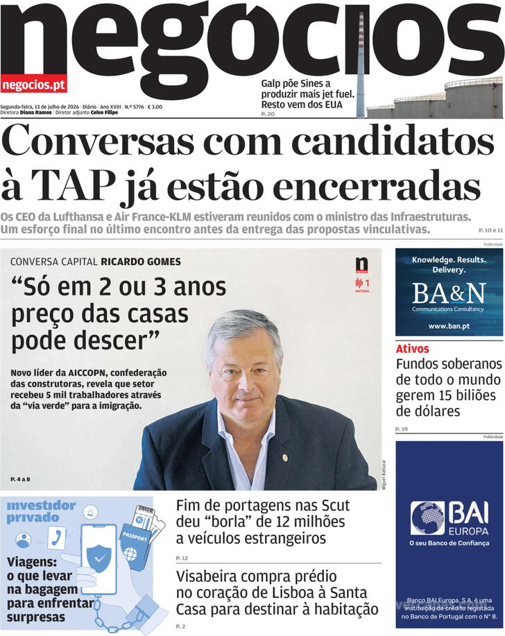Capa Jornal de Neg�cios - 2026-07-13