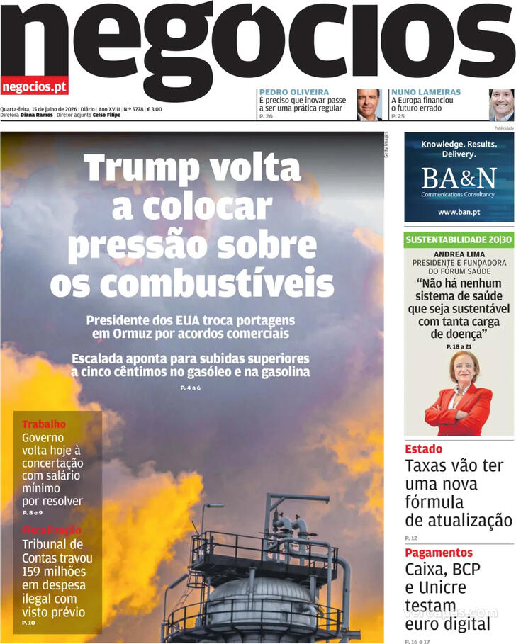 Capa Jornal de Neg�cios - 2026-07-15