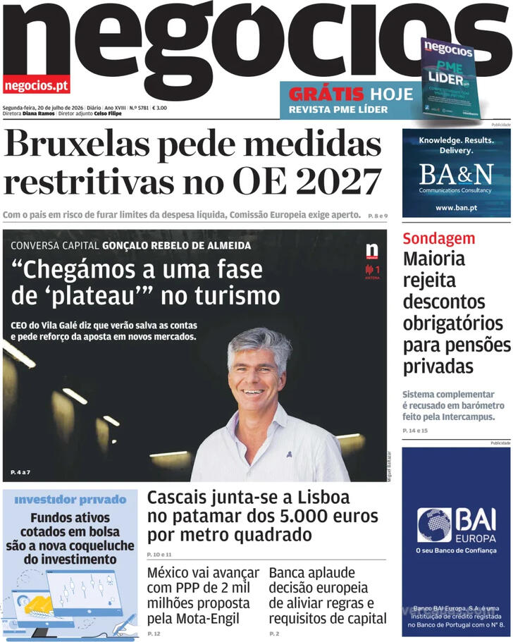 Capa Jornal de Neg�cios - 2026-07-20