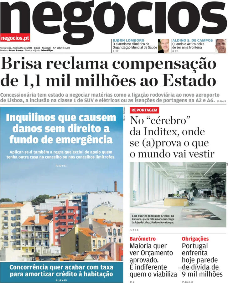 Capa Jornal de Neg�cios - 2026-07-21