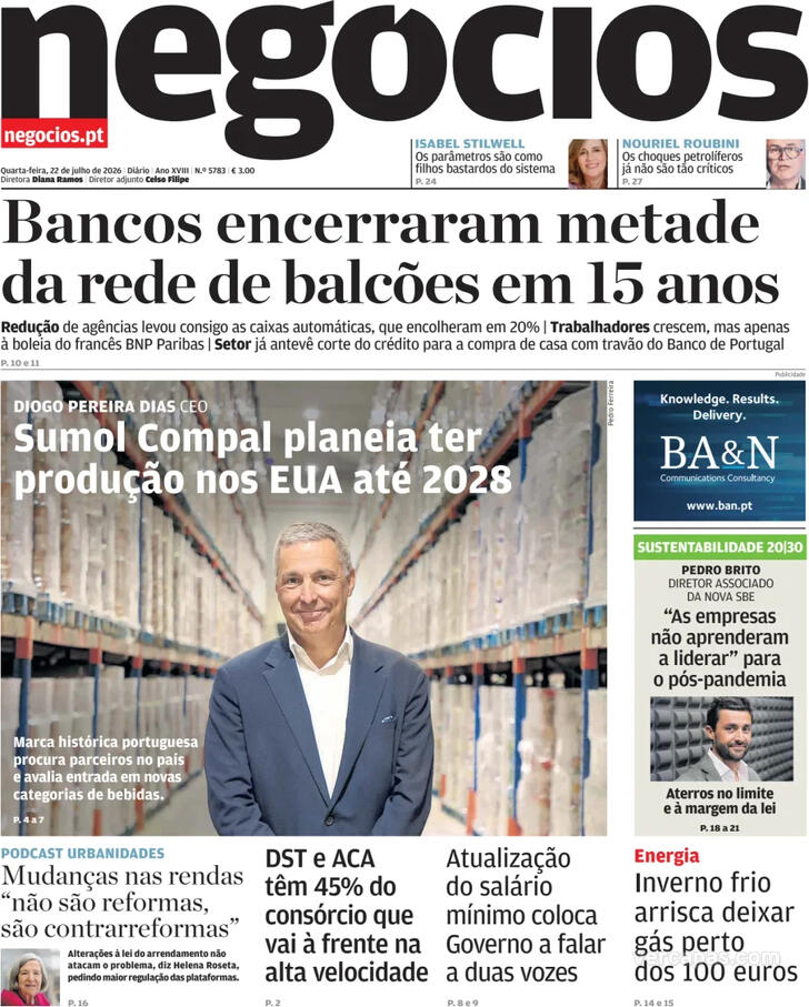 Capa Jornal de Neg�cios - 2026-07-22