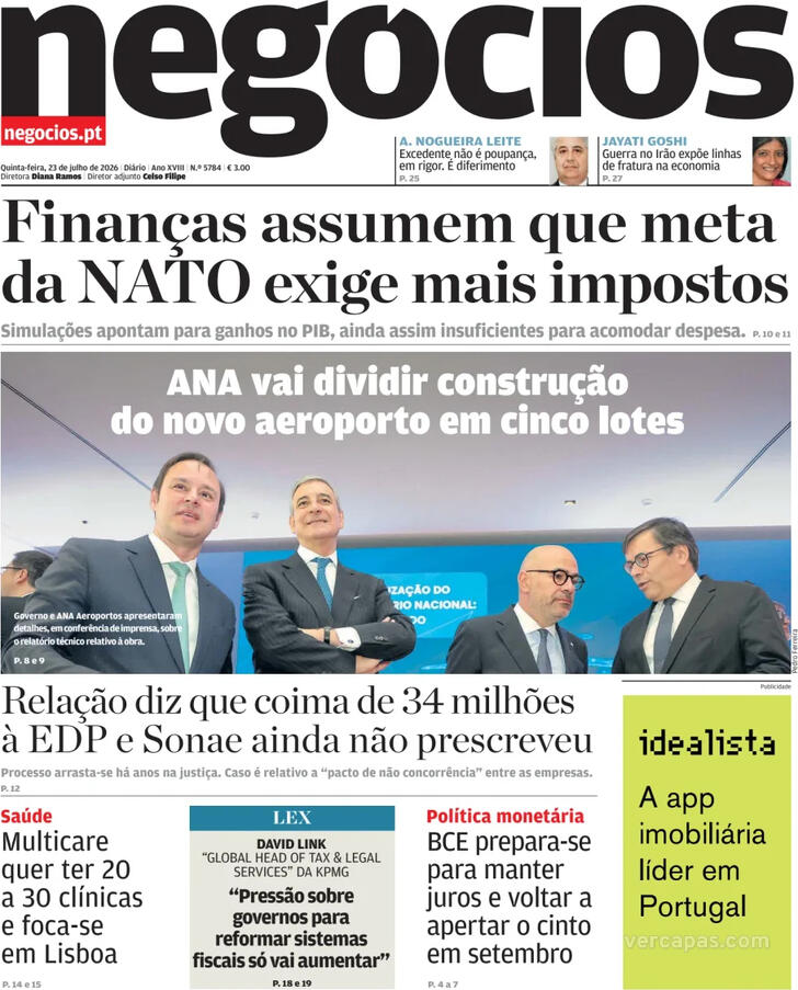 Capa Jornal de Neg�cios - 2026-07-23