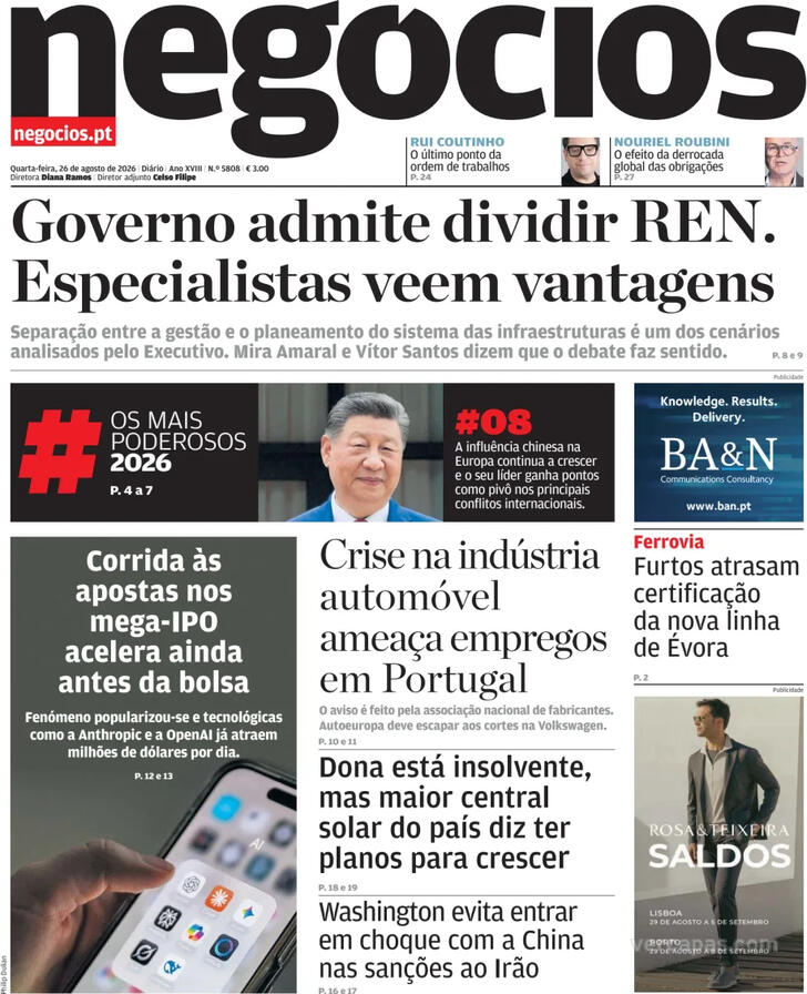Capa Jornal de Neg�cios - 2026-08-26