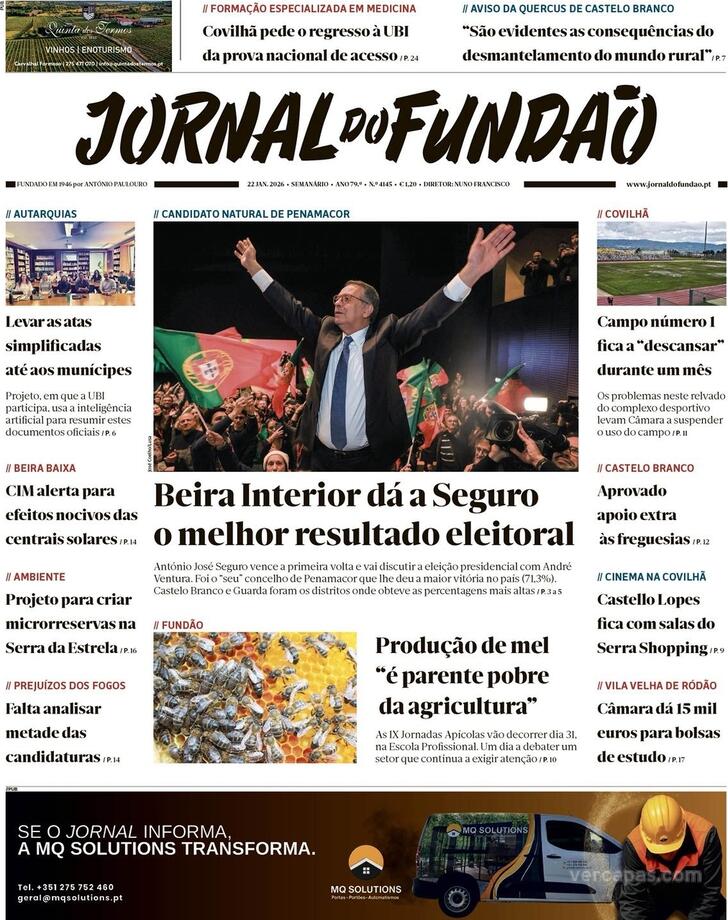 Capa Jornal do Fund�o - 2026-01-22
