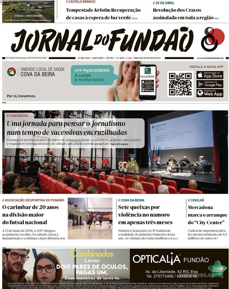 Capa Jornal do Fund�o - 2026-04-23