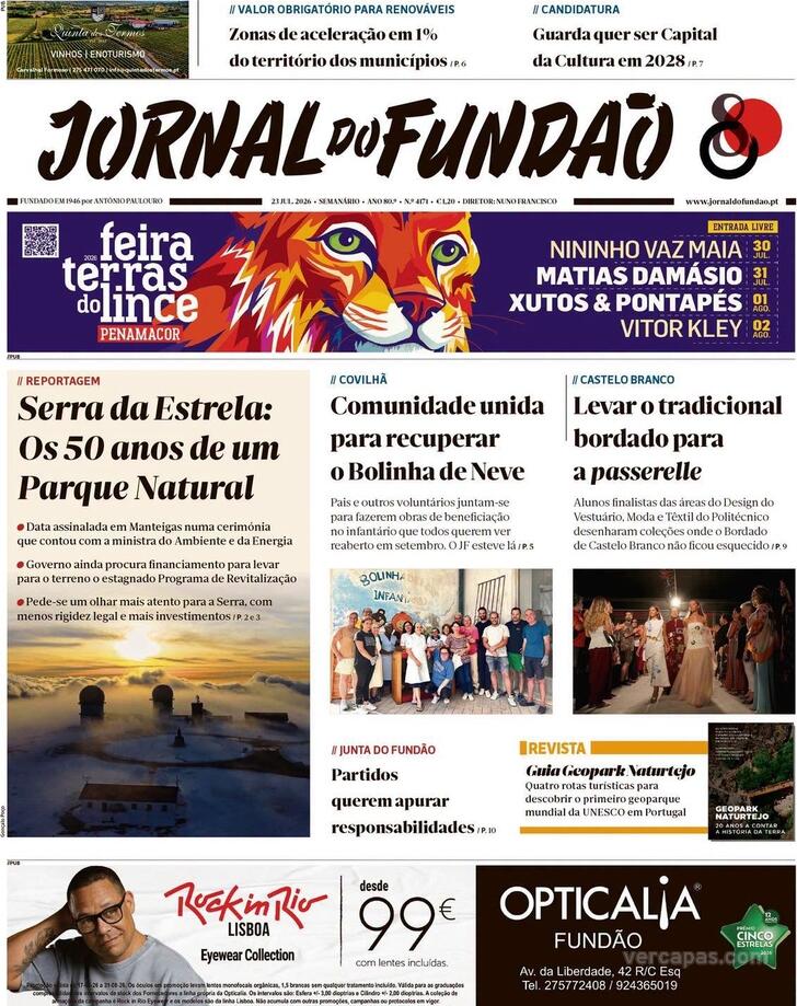 Capa Jornal do Fund�o - 2026-07-23