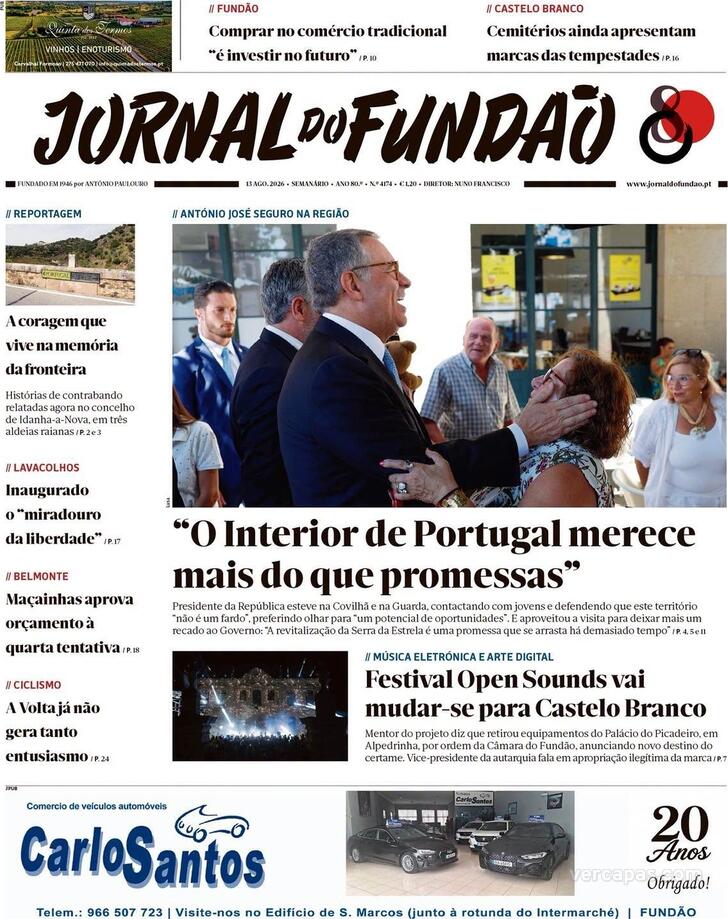Capa Jornal do Fund�o - 2026-08-12