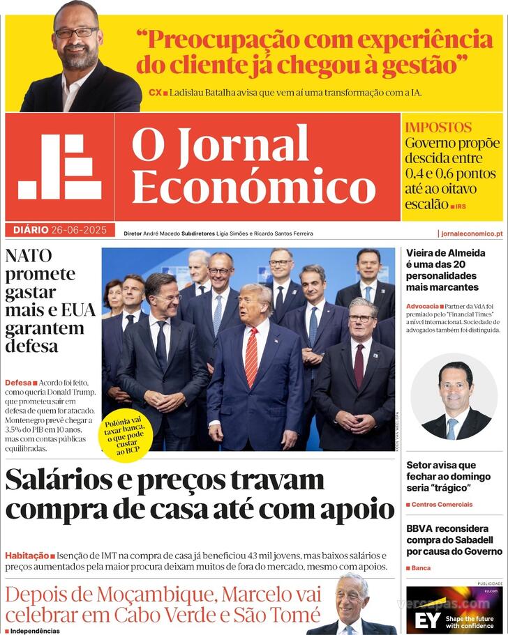Capa Jornal Econmico - 2025-06-26