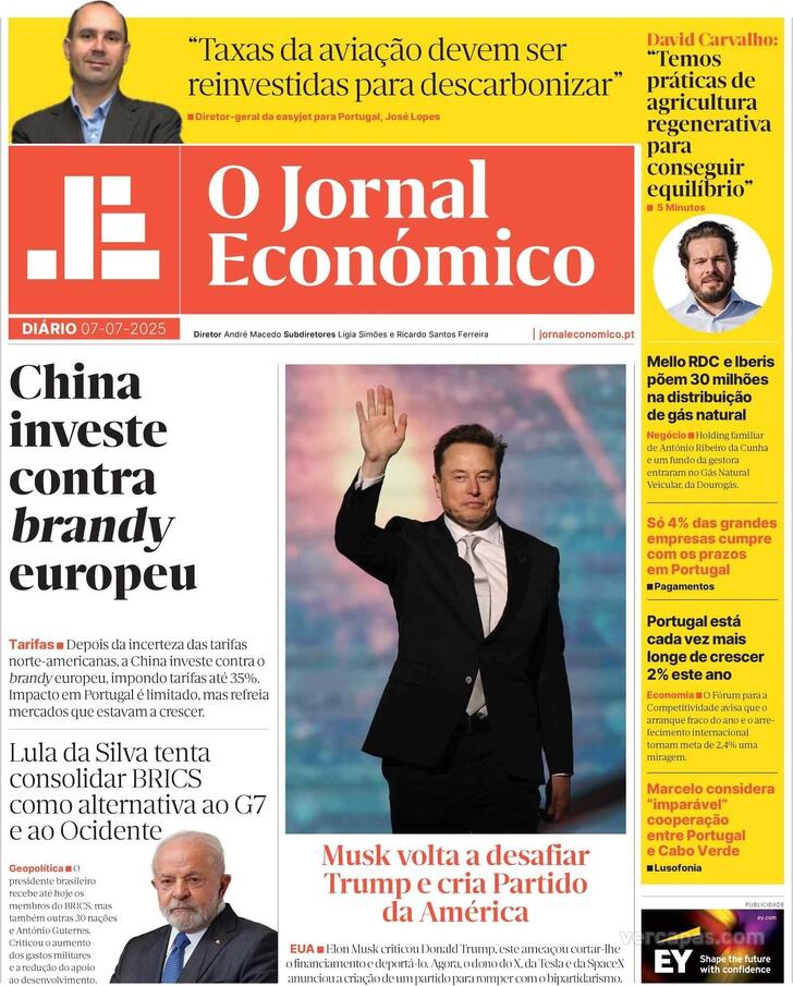 Capa Jornal Econmico - 2025-07-07