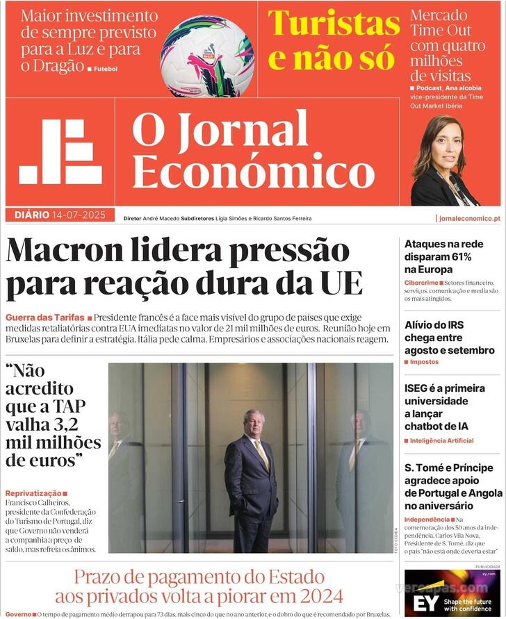 Capa Jornal Econmico - 2025-07-14