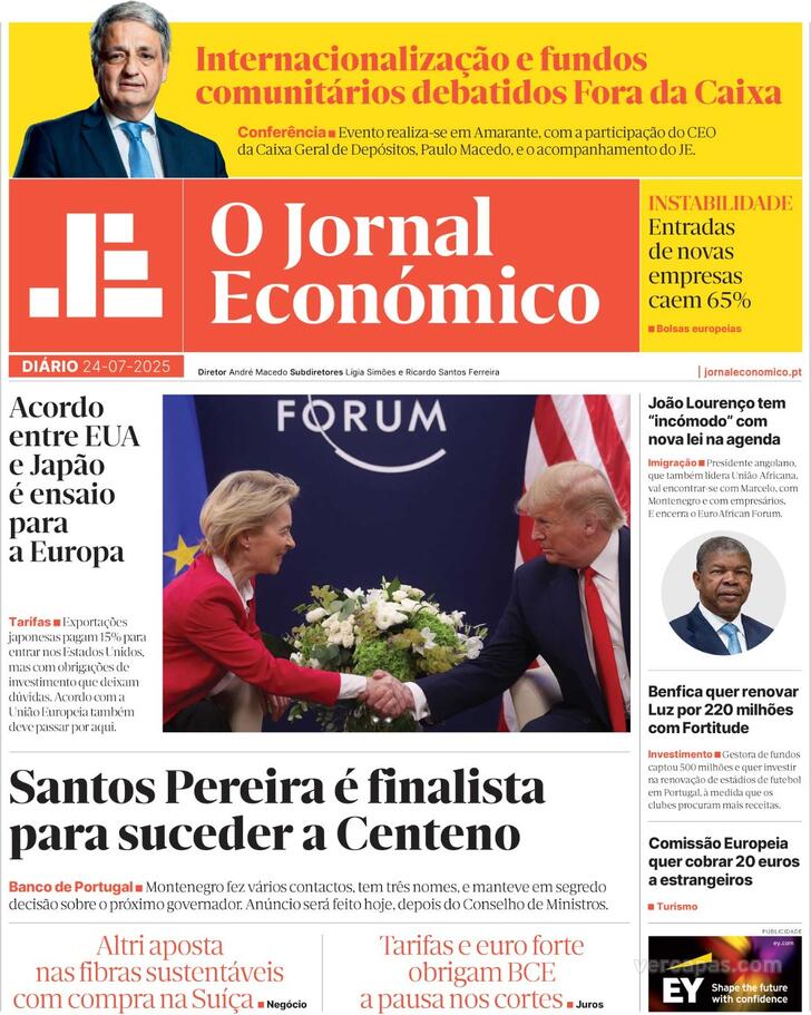 Capa Jornal Econmico - 2025-07-24