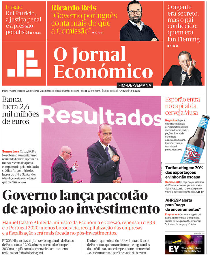 Capa Jornal Econmico - 2025-08-01